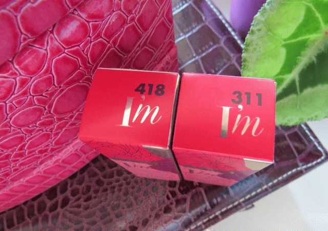 Помады I’m Pure Colour Lipstick Absolute Shine из коллекции Pupa Velvet Garden в оттенках 311 и 418 фото