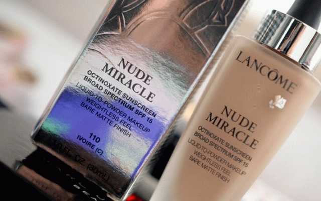 Lancome Nude Miracle Liquid-to-Powder Makeup Weightless Feel Bare Matte Finish SPF 15  фото