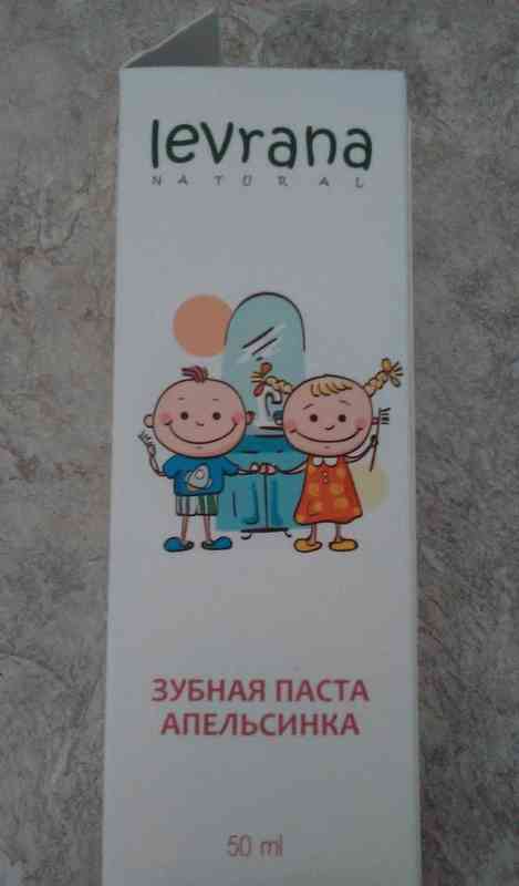 Детская зубная паста Levrana Апельсинка фото