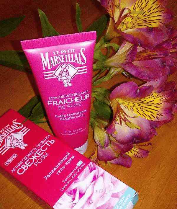 Увлажняющий гель-крем для лица Le Petit Marseillais Свежесть розы фото