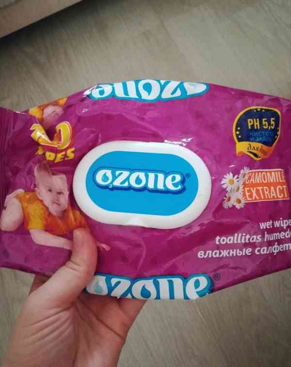 Салфетки влажные детские Ozone фото