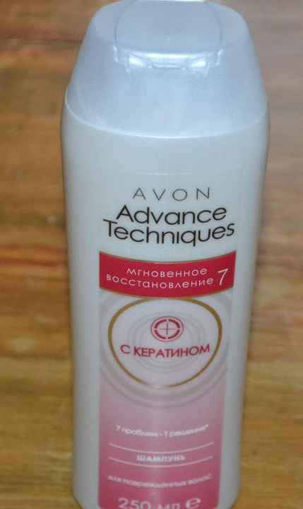 Шампунь Avon Advance Techniques Мгновенное восстанвление 7 с кератином фото