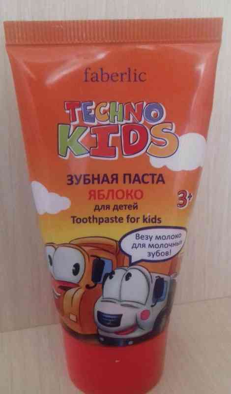 Зубная паста для детей Faberlic Яблоко TECHNO KIDS 3+ фото