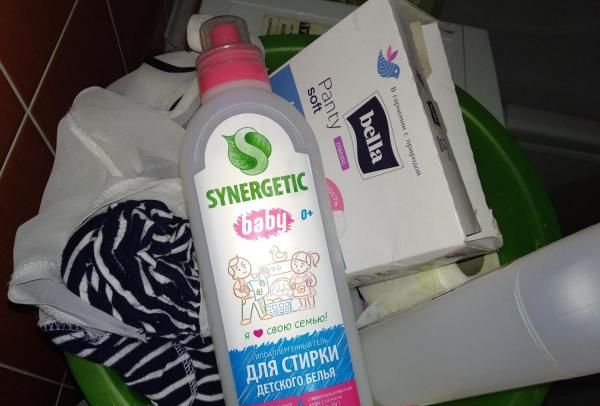 Гипоалергенный гель для стирки детского белья Synergetic Baby фото