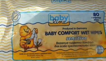 Влажные салфетки Baby Line Комфорт Sensitive фото