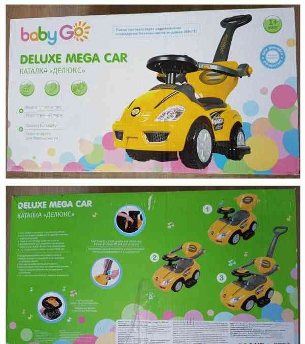 Машина-каталка Baby Go Deluxe Mega Car фото