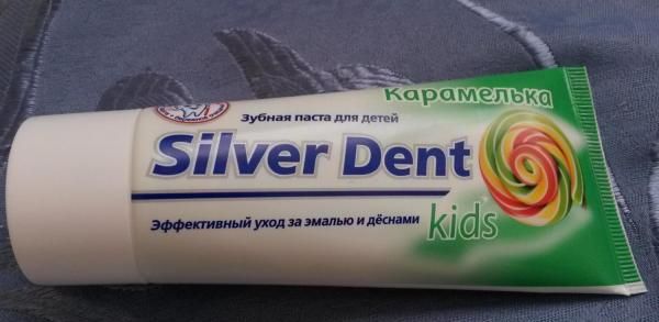 Детская зубная паста Silver Dent Карамелька фото