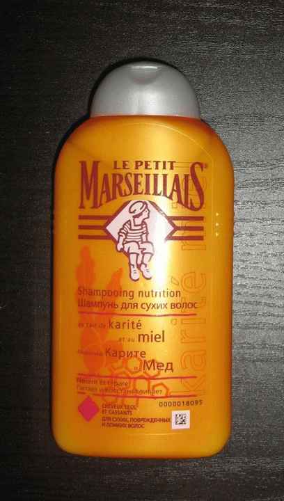 Шампунь для сухих волос Le Petit Marseillais Молочко карите и мед фото