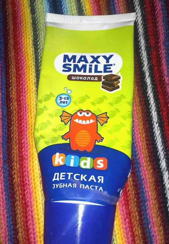 Детская зубная паста Maxy smile Шоколад фото