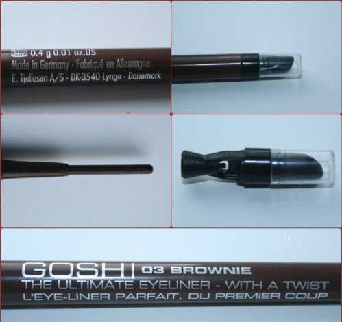 Мой ежедневный спутник: карандаш для глаз Gosh Ultimate Eyeliner With A Twist 03 - Brownie фото