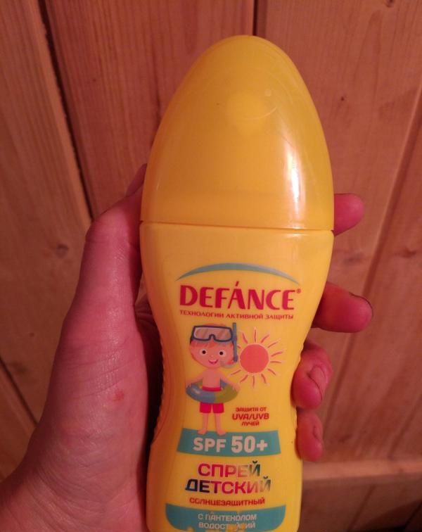 Спрей детский солнцезащитный Defance spf50+ фото