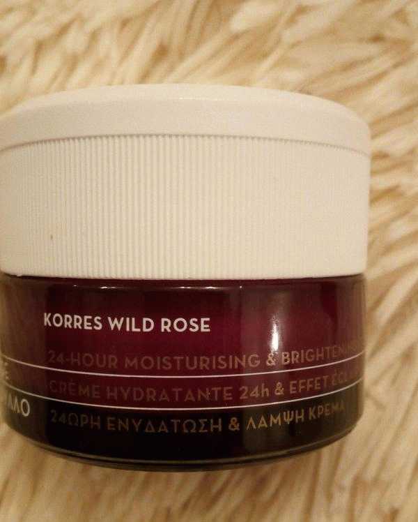 Увлажняющий крем для лица Korres Wild Rose 24 часа фото