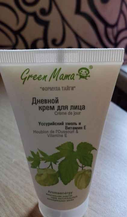 Крем для лица Green Mama Формула тайги Уссурийский хмель и витамин Е дневной фото