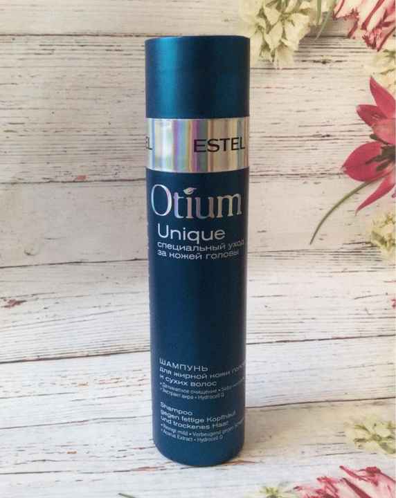 Шампунь Estel Unique Otium для жирной кожи головы и сухих волос фото