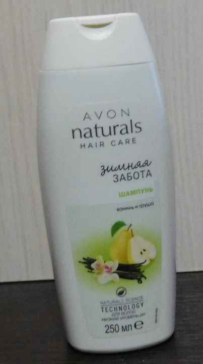 Шампунь для волос Avon Naturals Зимняя забота Ваниль и груша фото