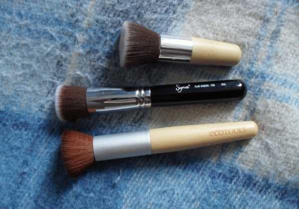 Environmental Flat Top Buffer Makeup Bamboo Cosmetic Foundation Powder Brush #5 фото