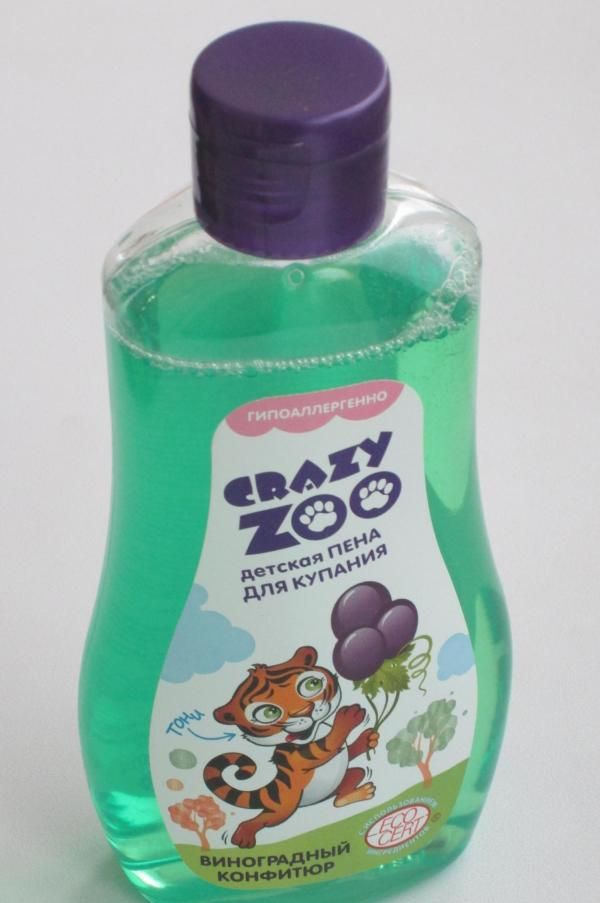 Детская пена для купания Crazy Zoo фото