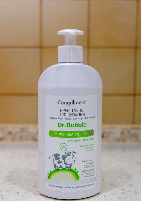 Compliment Крем-мыло для купания Dr.Bubble Молочная страна фото