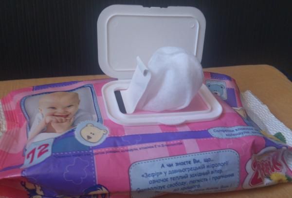 Салфетки влажные для детей Zeffir Baby с экстрактом ромашки и календулы фото