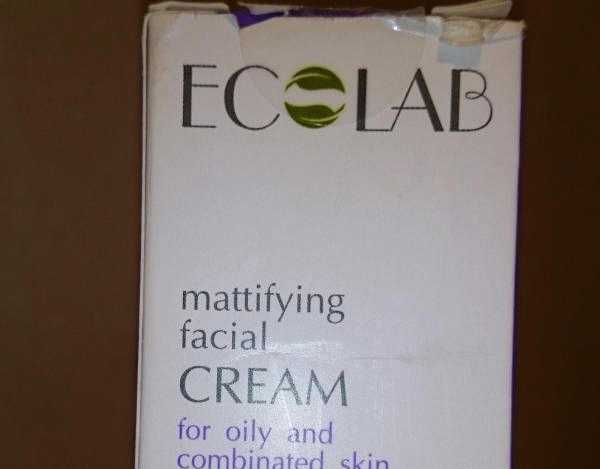 Крем для лица Ecolab матирующий для проблемной и жирной кожи фото