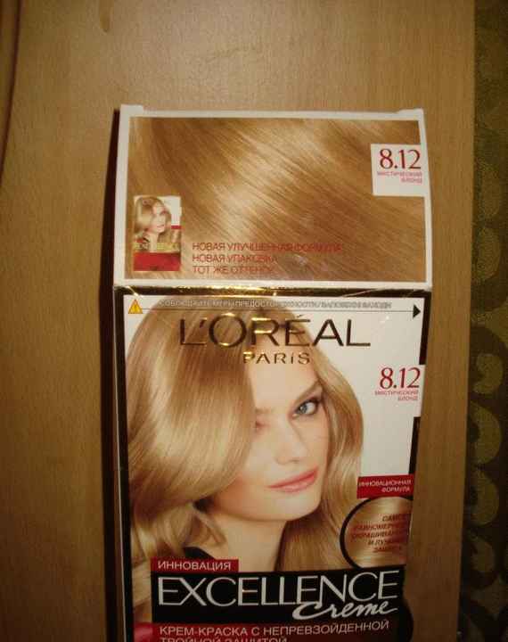 Краска для волос Loreal Paris Excellence Creme 8.12 Мистический блонд фото