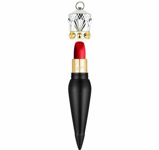 Черная королева: Christian Louboutin Velvet Matte Lip Colour Rouge Louboutin 001M фото