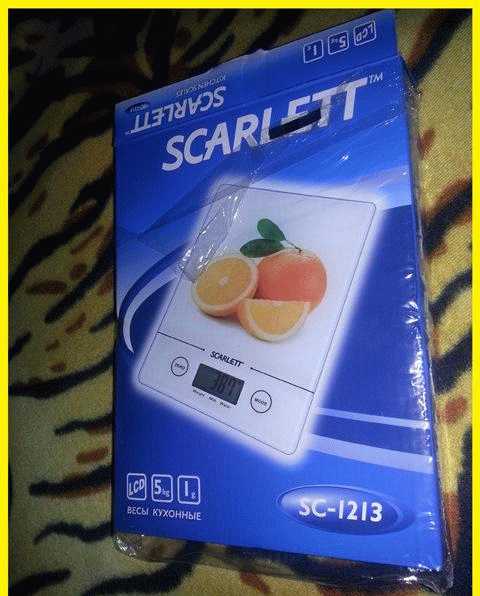 Весы кухонные электронные Scarlett SC-1213 фото