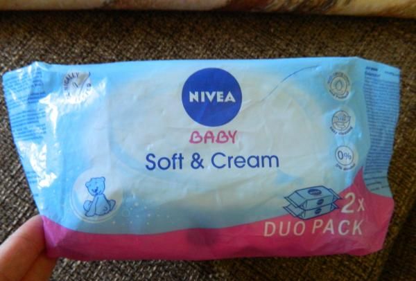 Влажные детские салфетки Nivea Baby Soft ans Cream фото