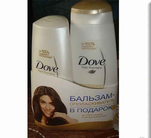 Шампунь и бальзам-ополаскиватель Dove Hair Therapy Питающий уход фото