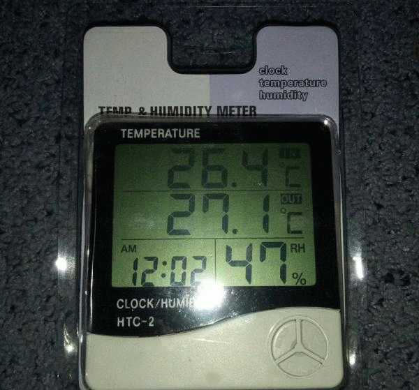 Электронный термометр-гигрометр HTC-2 фото