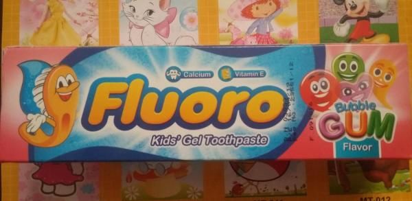 Детская зубная паста-гель Fluoro Bubble Gum фото