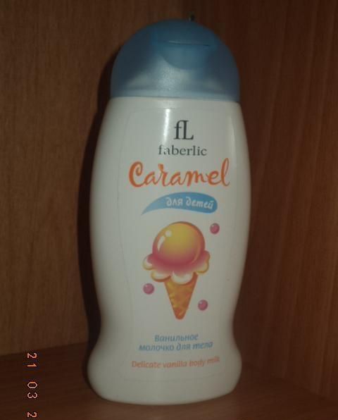 Ванильное молочко для тела для детей Faberlic Карамель фото
