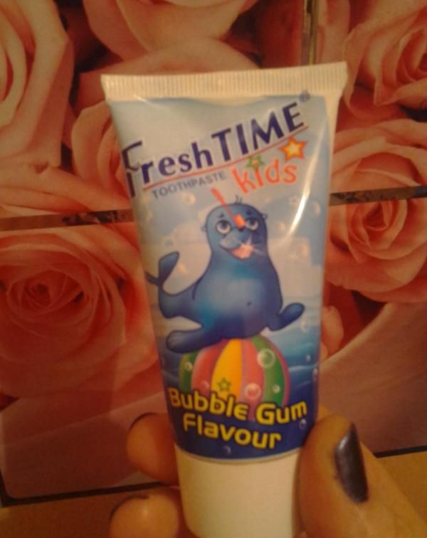 Детская зубная паста Fresh Time Bubble Gum фото