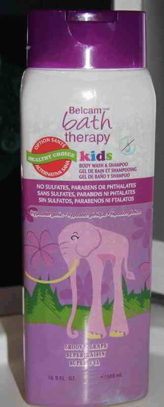 Детский гель для душа и шампунь для волос Belcam Bath Therapy Сладкий виноград фото
