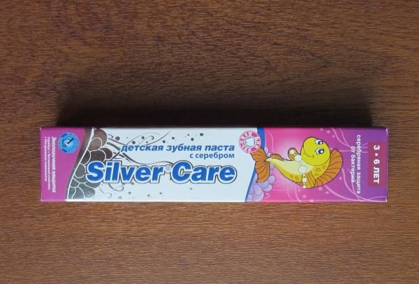 Детская зубная паста с серебром Silver Care для детей 3-6 лет фото