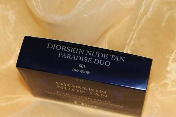 Dior Diorskin Nude Tan Paradise Duo Iridescent Blush &amp; Bronzing Powder with kabuki brush #001 Pink Glow фото