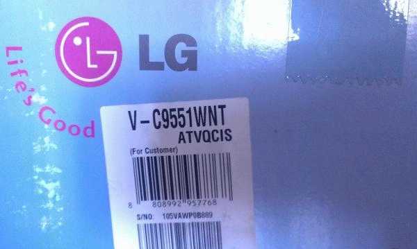 Моющий пылесос LG V-C9551WNT фото