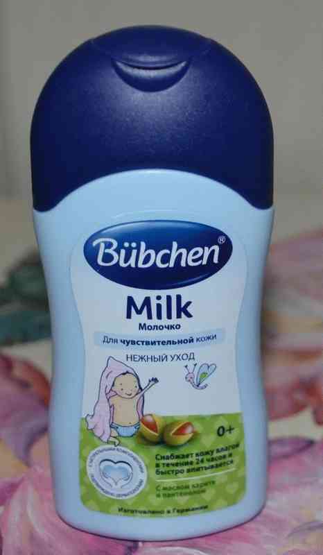 Молочко для чувствительной кожи Bubchen с маслом карите и пантенолом фото