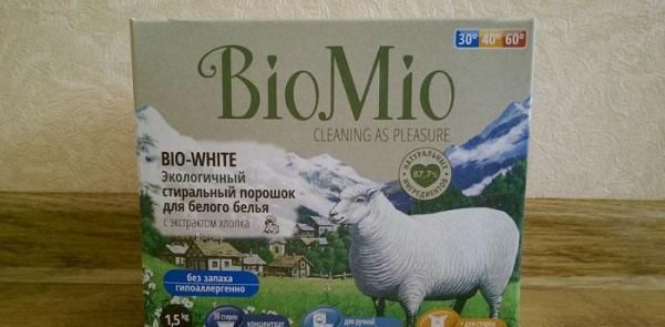 Стиральный порошок BioMio для белого белья фото