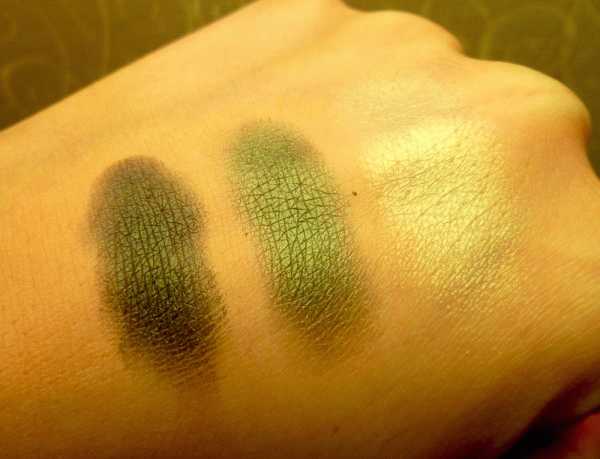 Зеленое трио теней Bourjois Smoky Eyes # 08 vert trendy фото