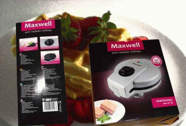 Вафельница Maxwell MW-1571 SR фото
