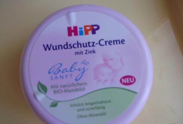 Крем Hipp для предотвращения и лечения опрелостей у малыша Wundschutz-Creme mit Zink Hipp фото