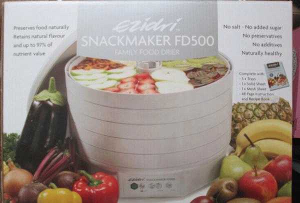 Сушилка для овощей, фруктов и мяса Ezidri Snackmaker FD500 фото