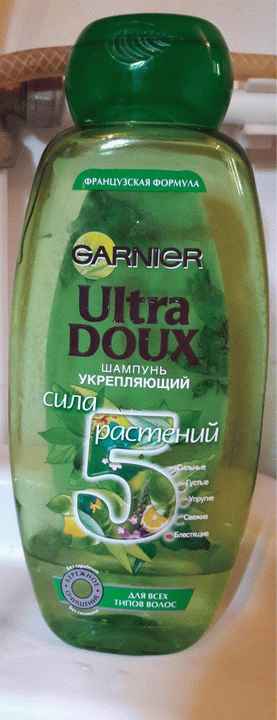 Шампунь Garnier Ultra Doux Сила 5 Растений фото