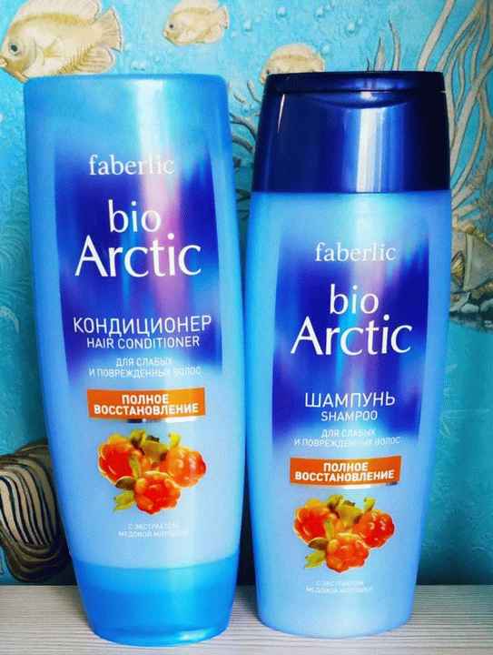 Серия средств для волос Faberlic bio Arctic для поврежденных и тусклых волос с экстрактом медовой морошки фото