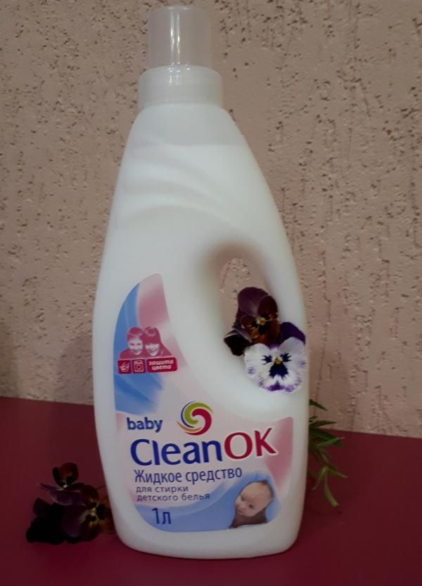Жидкое средство для стирки CleanOK Baby для детского белья фото
