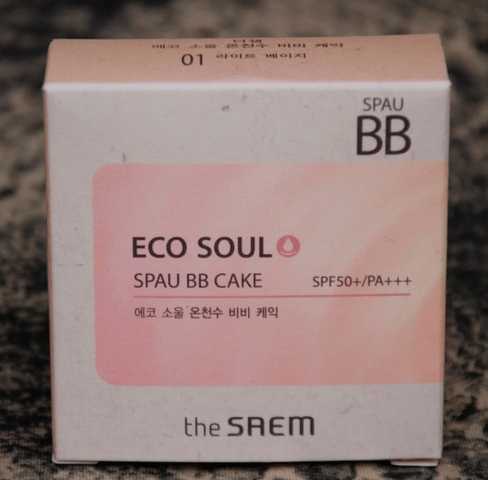 Увлажняющий the Saem Eco Soul Spau BB Cake #01 Spf50+ PA+++ фото