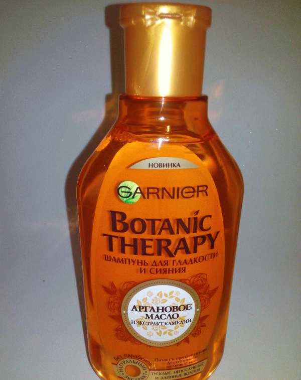 Шампунь Garnier Botanic Therapy Аргановое масло и экстракт камелии и масло для гладкости и сияния фото