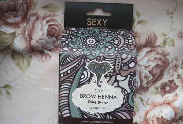 Хна для бровей Sexy Brow Henna в нанокапсулах фото
