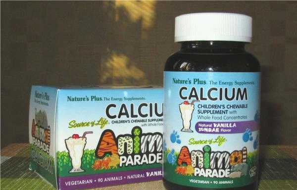 Кальций для детей в жевательных таблетках Natures Plus Animal Parade Calcium фото
